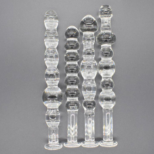 Glass rod, beads, glass anal plug, female masturbator, adul