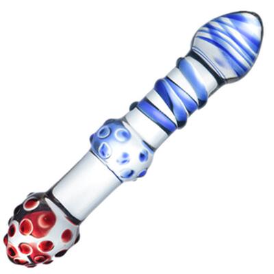 Glass-made femalemasturbation toy fake phallus adult product