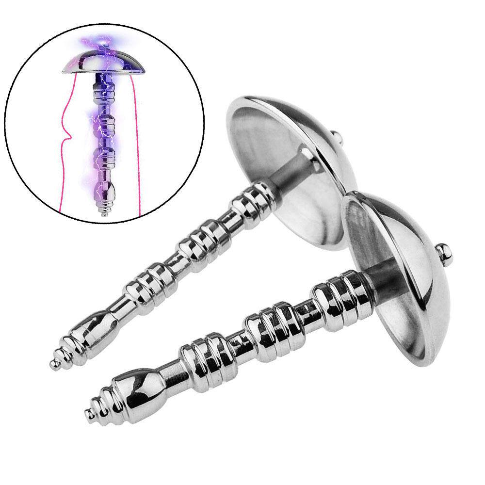 Male penis electric shock punishment toy urethral dilator