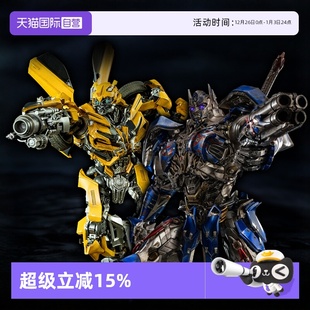 DLX threezero变形金刚5 暗黑擎天柱大黄蜂可动手办模型 自营