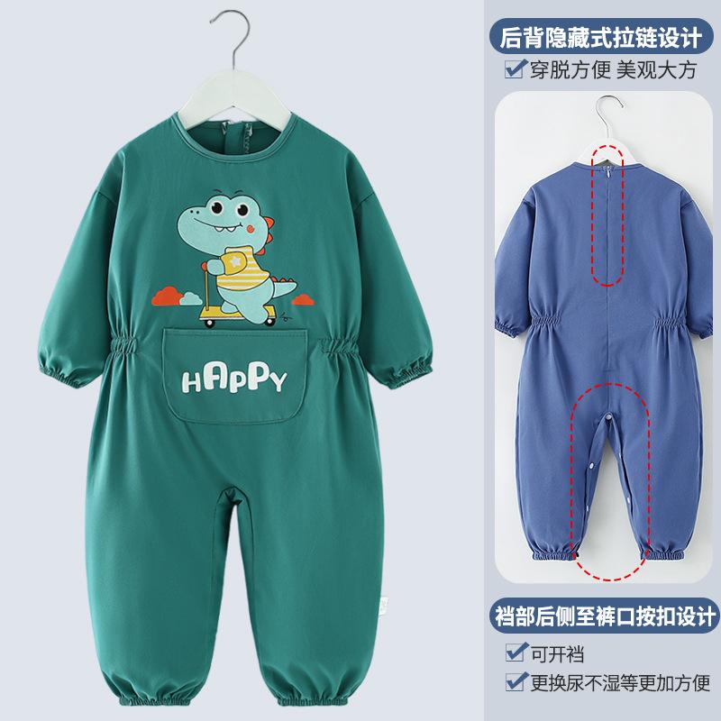 宝宝爬爬连体罩衣爬行婴儿罩衣