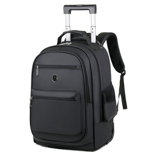 带轮子包男士大容量带轮式拉杆商务出差背包轻便行李箱