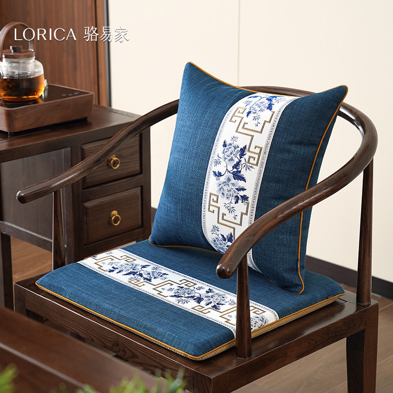 骆易家新中式海绵坐垫太师椅实木圈椅垫红木椅子茶椅座垫沙发垫子