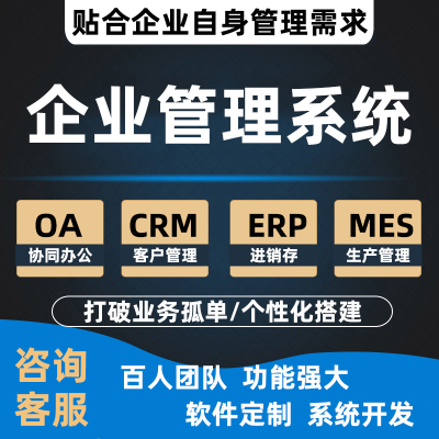 软件定制开发erp进销存企业管理系统桌面项目crm供应商订单合同oa