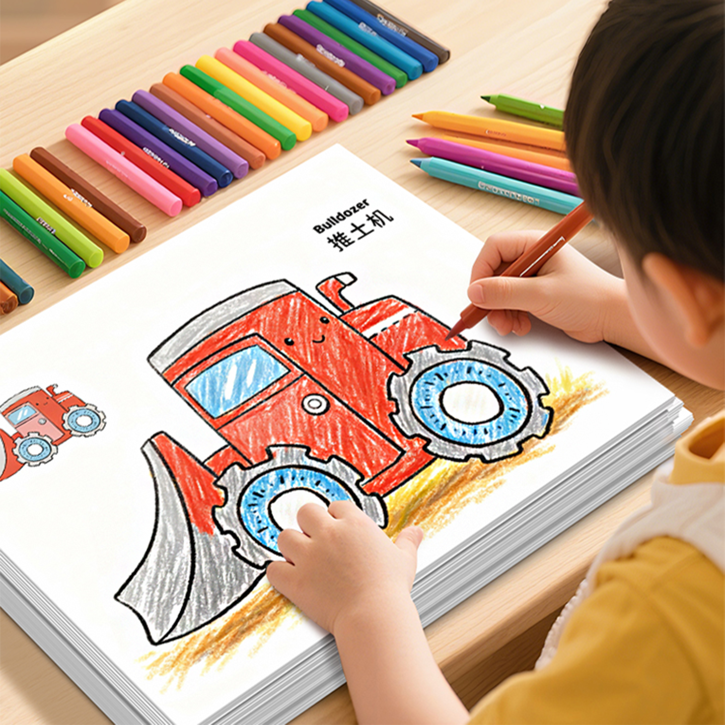 【简单易学大色块】汽车涂色