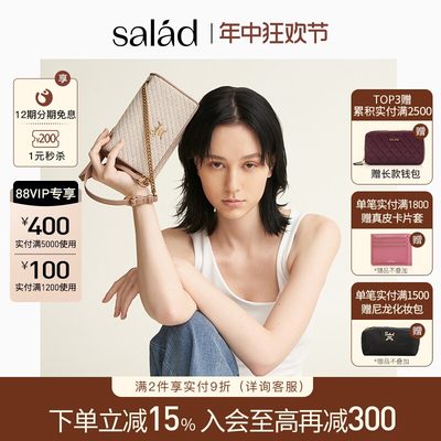 salad时尚简约迷你帆布信封包