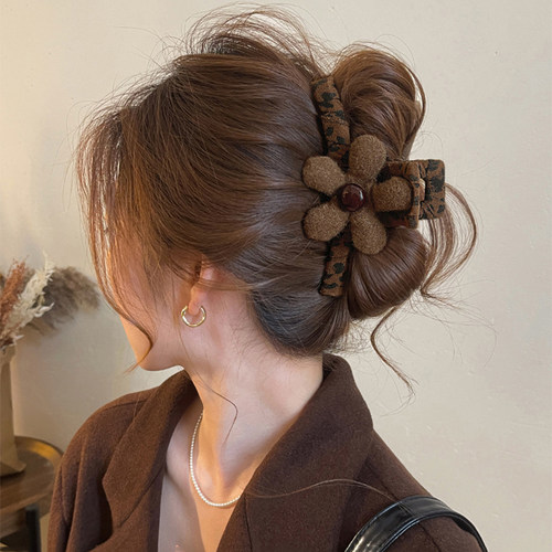 法国lastkiss花朵蝴蝶结豹纹发夹