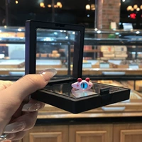 Кольцо, прозрачная металлическая подарочная коробка