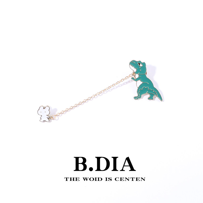 遛鲨鱼恐龙宝宝胸针徽章男女卡通潮包包挂件可爱日系个性创意配饰