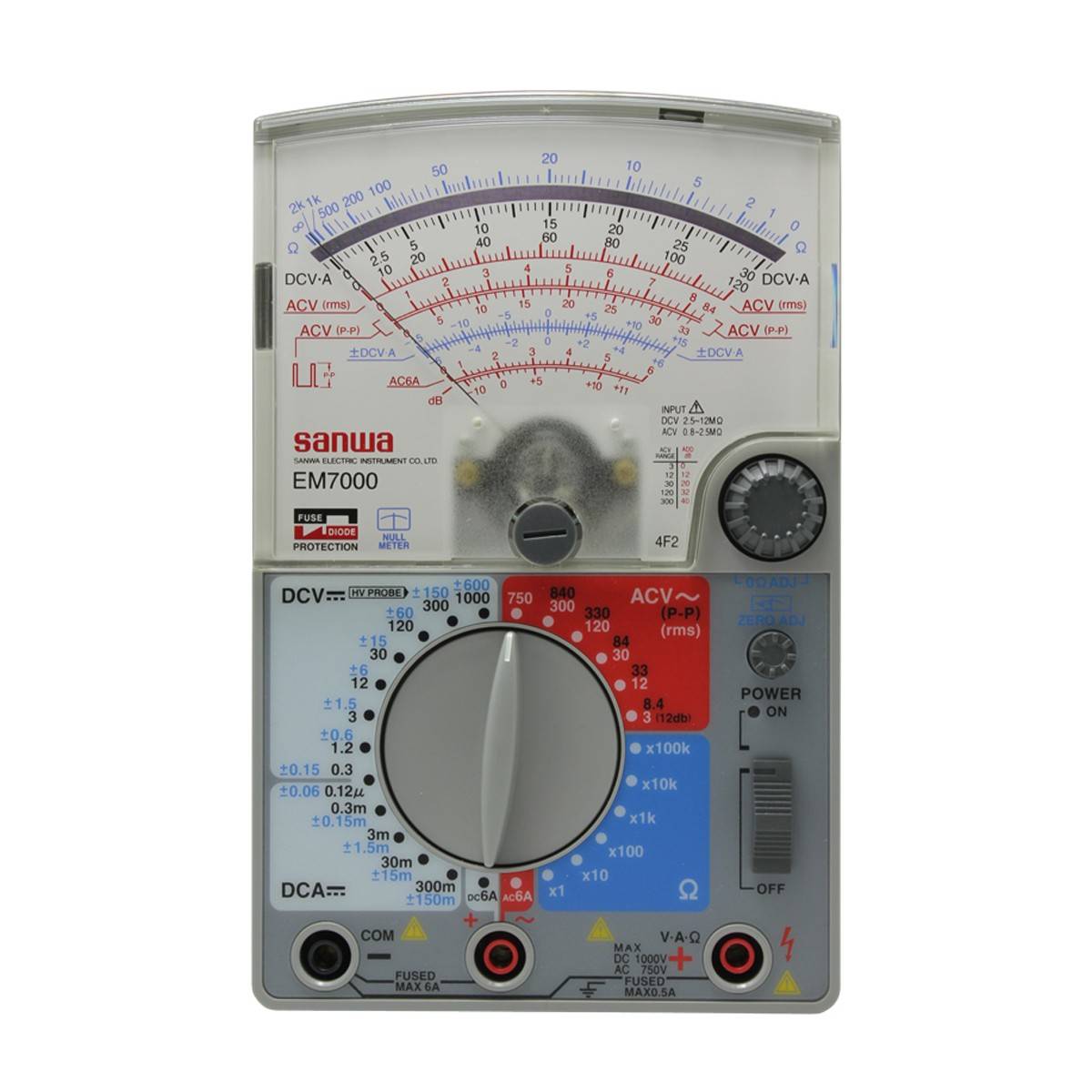 sanwa三和EM7000高精度指针式万用表多功能量程机械模拟专业电表