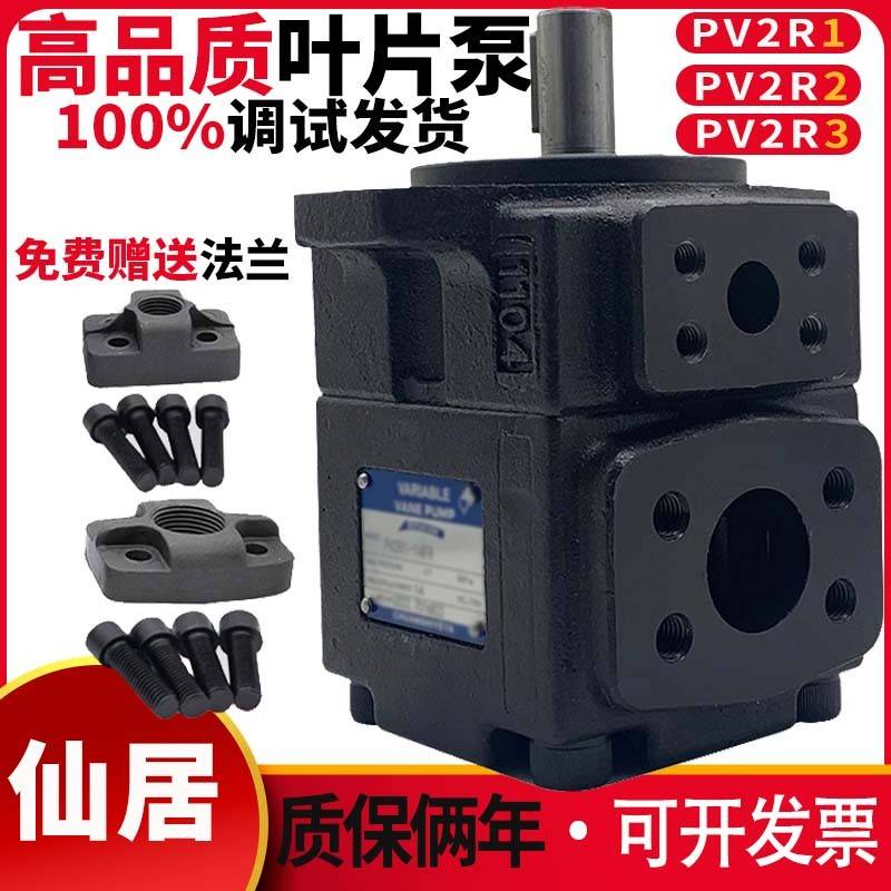 pv2r1叶片泵PV2R2液压帮浦总成pv2r3/4液压油泵压头齿轮泵配件大