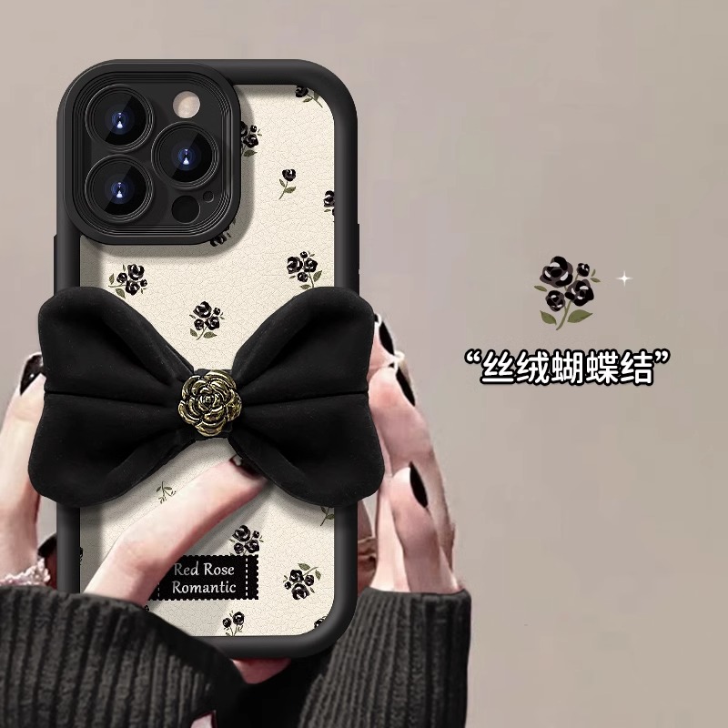 满屏玫瑰碎花适用苹果16手机壳新款卡通iphone15promax高级xs全包11防摔xr硅胶个性13手机壳天眼阶梯少女软壳