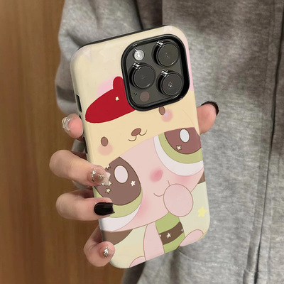 卡通可爱飞天小女警手机壳