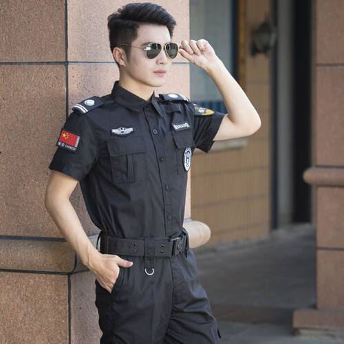 保安工作服套装男女短袖酒店物业长袖保安服男特训服装制服作训服