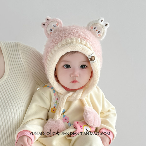 女童帽子2025秋冬保暖护耳