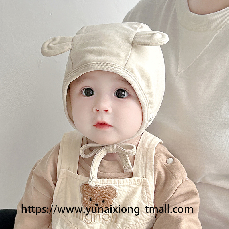 婴儿帽子春秋款小月龄护囟门