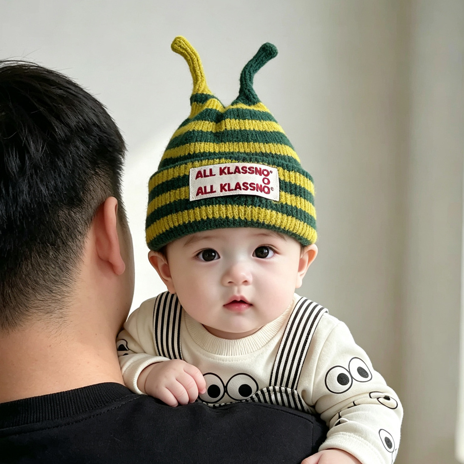男童毛线帽儿童帽子秋冬季搞怪宝宝针织帽小月龄婴儿套头帽保暖帽