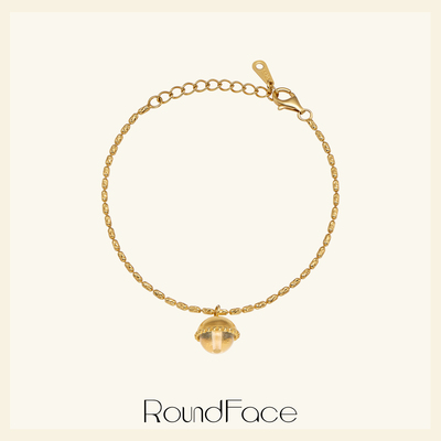 董洁同款RoundFace月光系列天然白水晶手链高级感生日礼物送女友