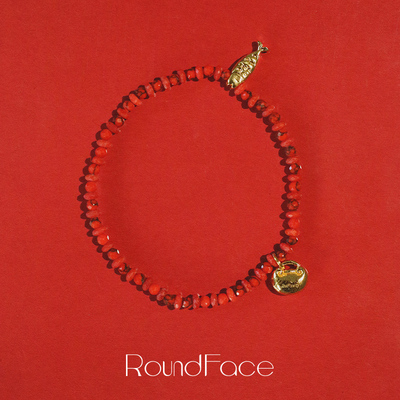 RoundFace 新年配饰特别系列 红色原创鱼跃财门本命年礼物送女友