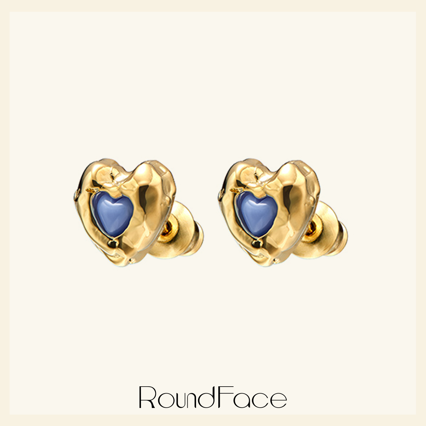 RoundFace 心动系列 原创高级感爱心耳钉轻奢耳饰礼物送女友