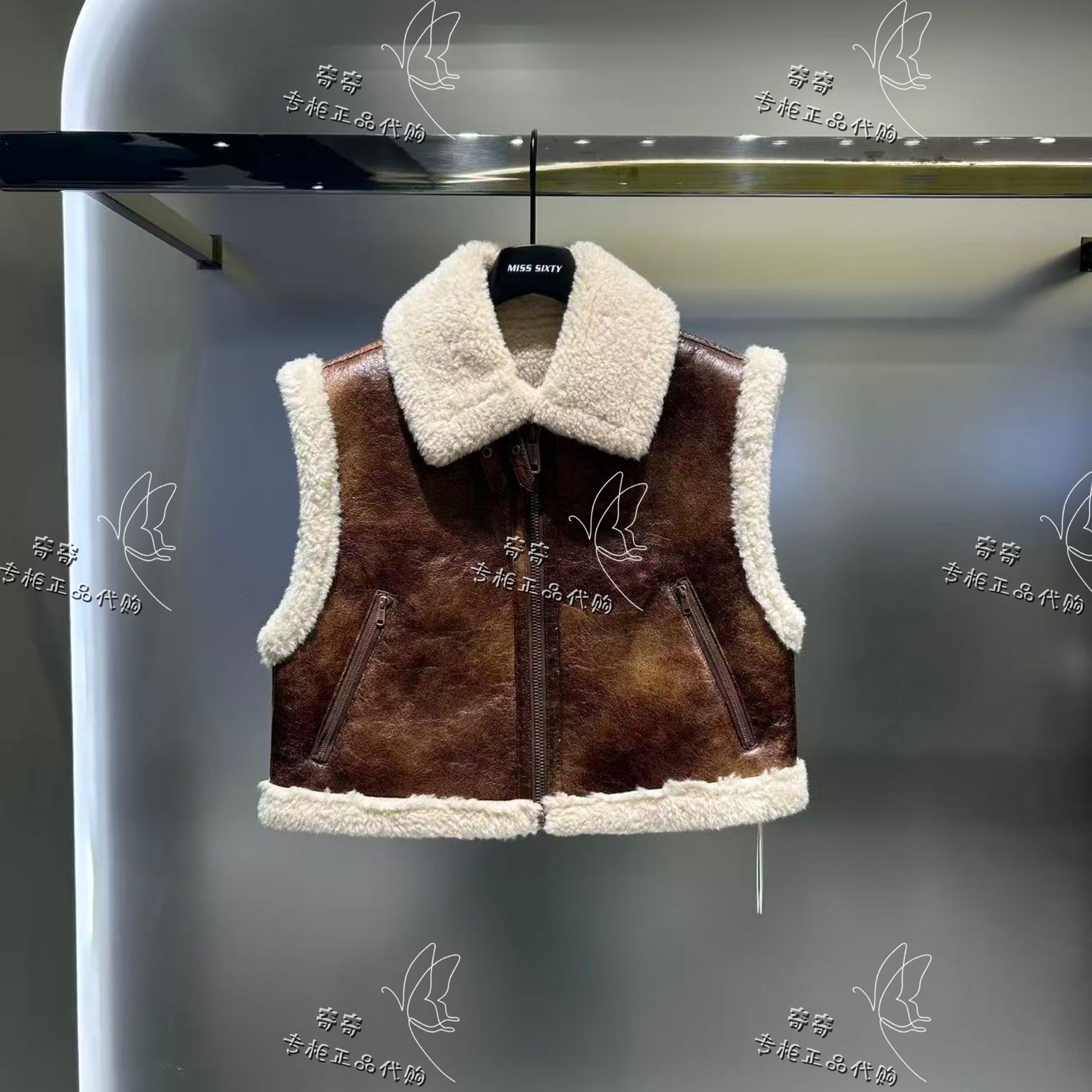 Miss sixty专柜正品10A 2025冬季新款马甲外套6S4WJ13700原1990