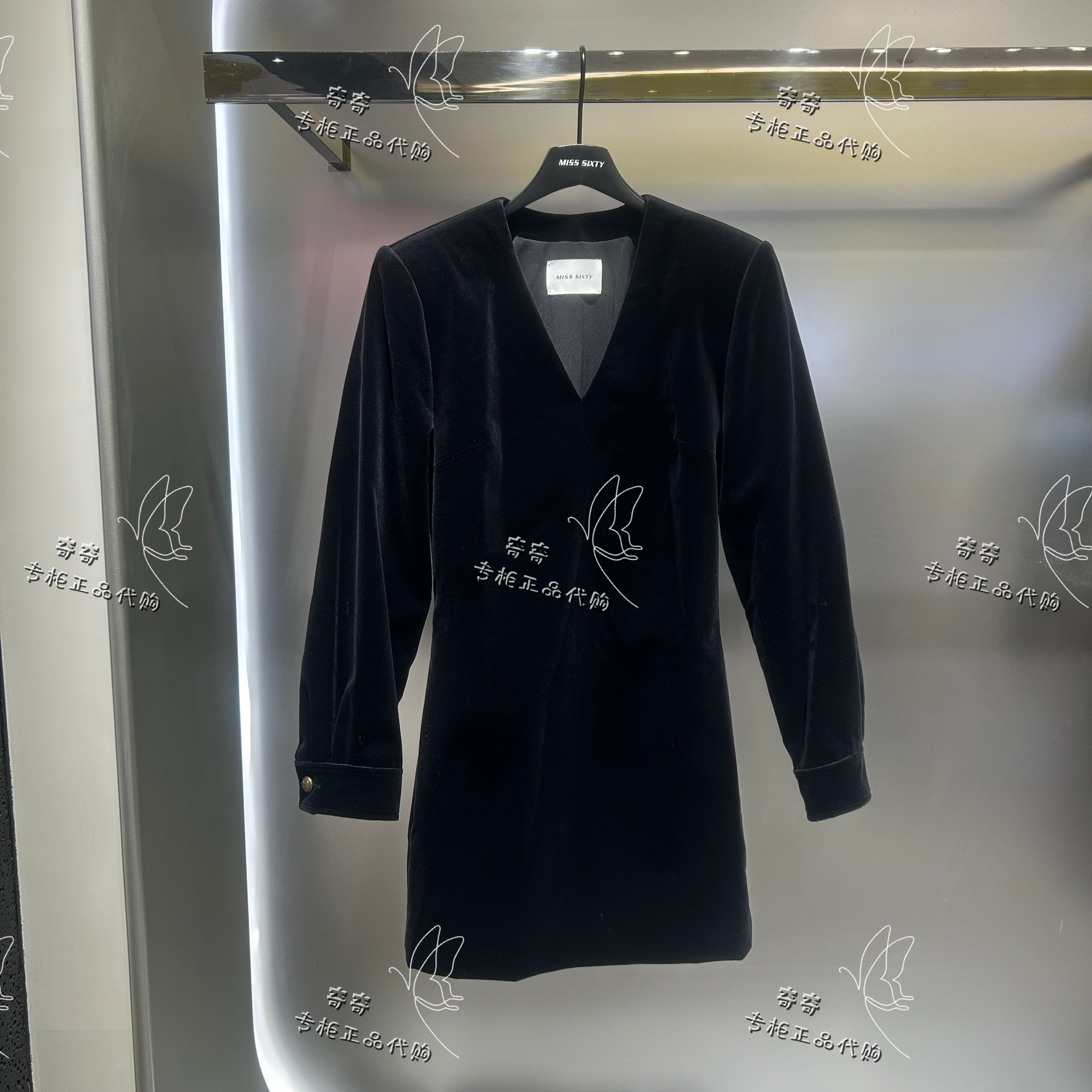 Miss sixty专柜正品12A 2025冬季新款长袖连衣裙6S4DJ08300原1990