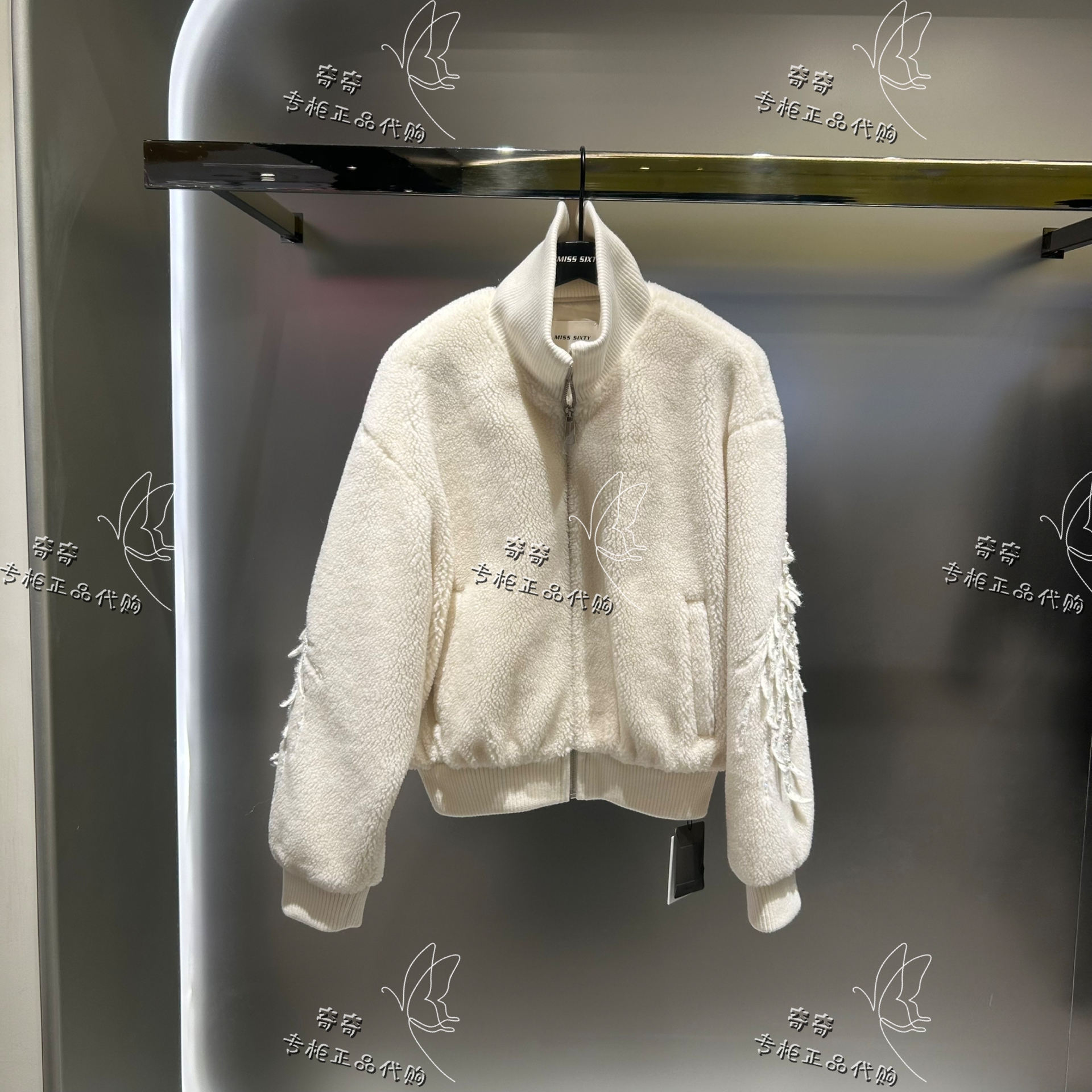 Miss sixty专柜正品10A2025冬季新钉珠天使外套6S4WJ18600原3390
