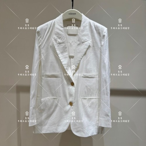 4B-专柜正品edition2025夏新款宽松亚麻西装外套EBE2BLA004-3699