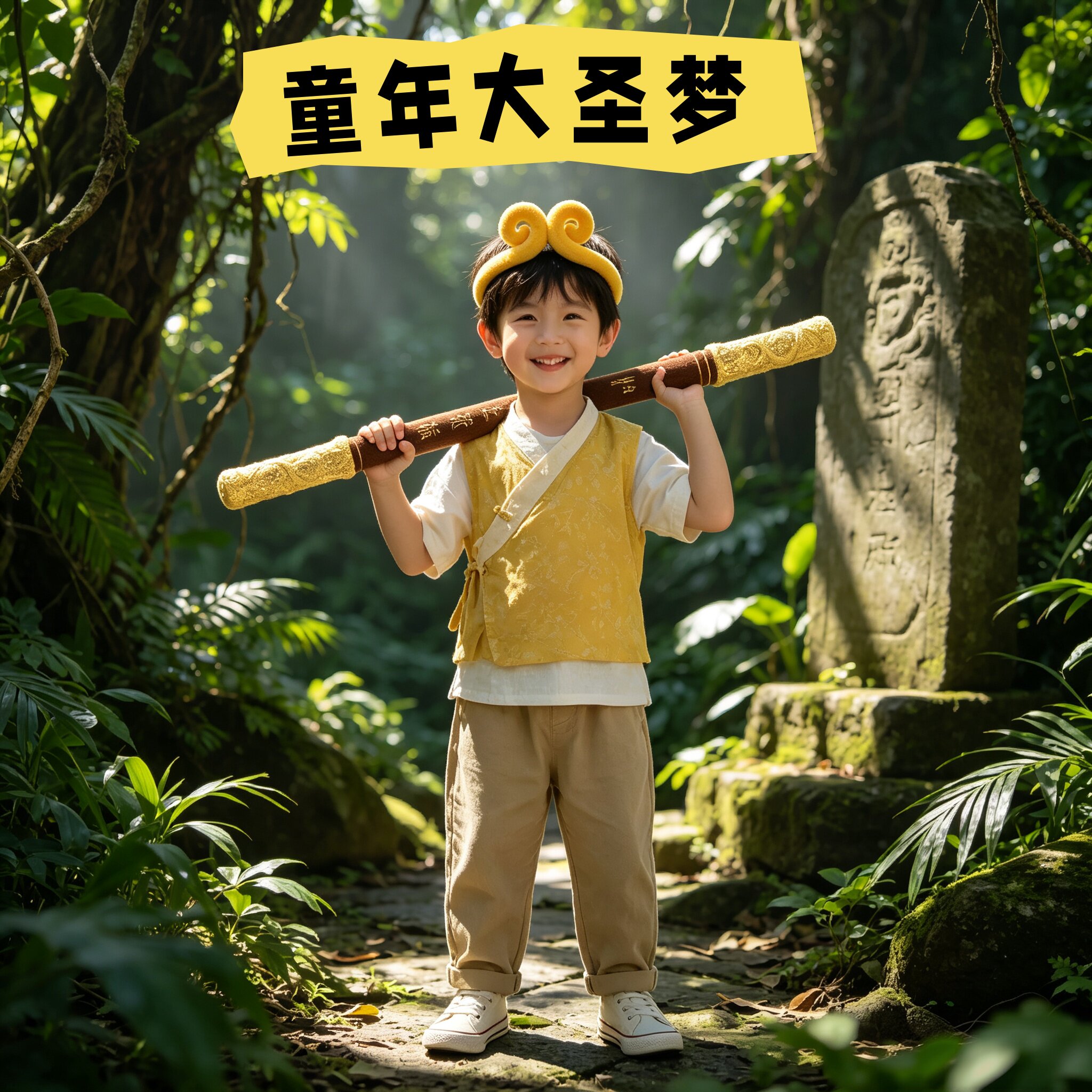 儿童孙悟空紧箍咒毛绒头饰玩具图片