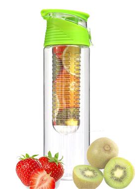 BPA Free Fruit Infuser Water Bottle Juice Shaker Sports Lemo