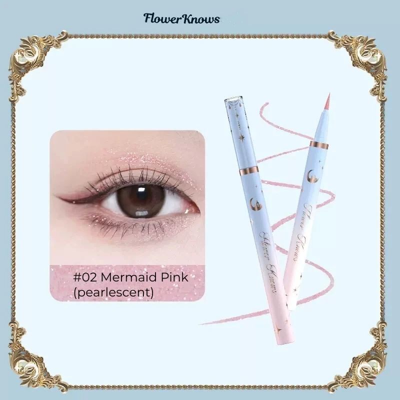 Flower Knows Pink Glitter Eyeliner Pencil Moonlight Mermaid图片
