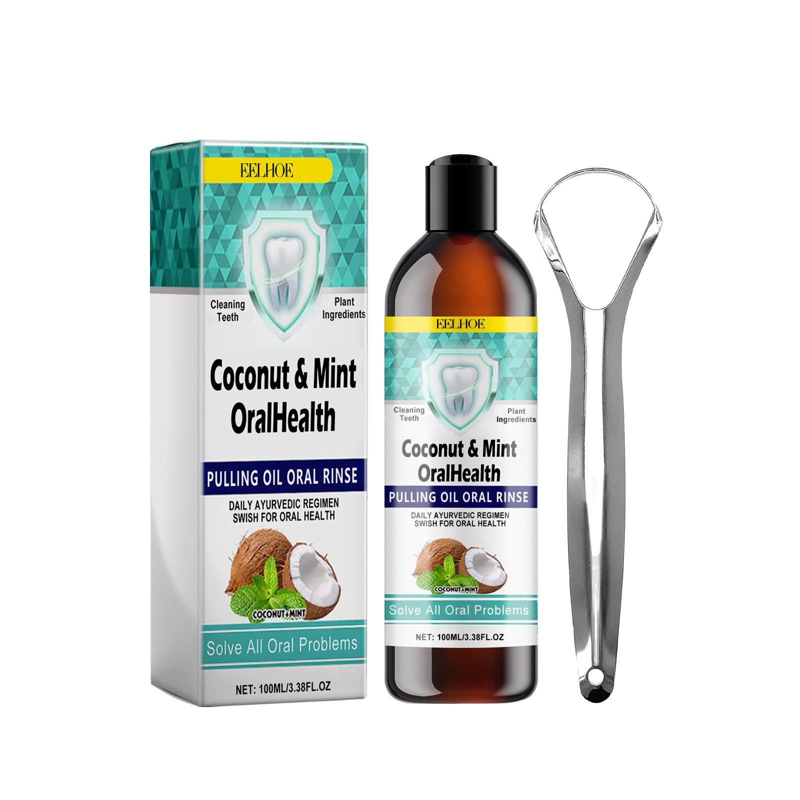 EELHOECOCONUT MINT ORALHEALTH PULLING OIL ORAL RINSE 100mL