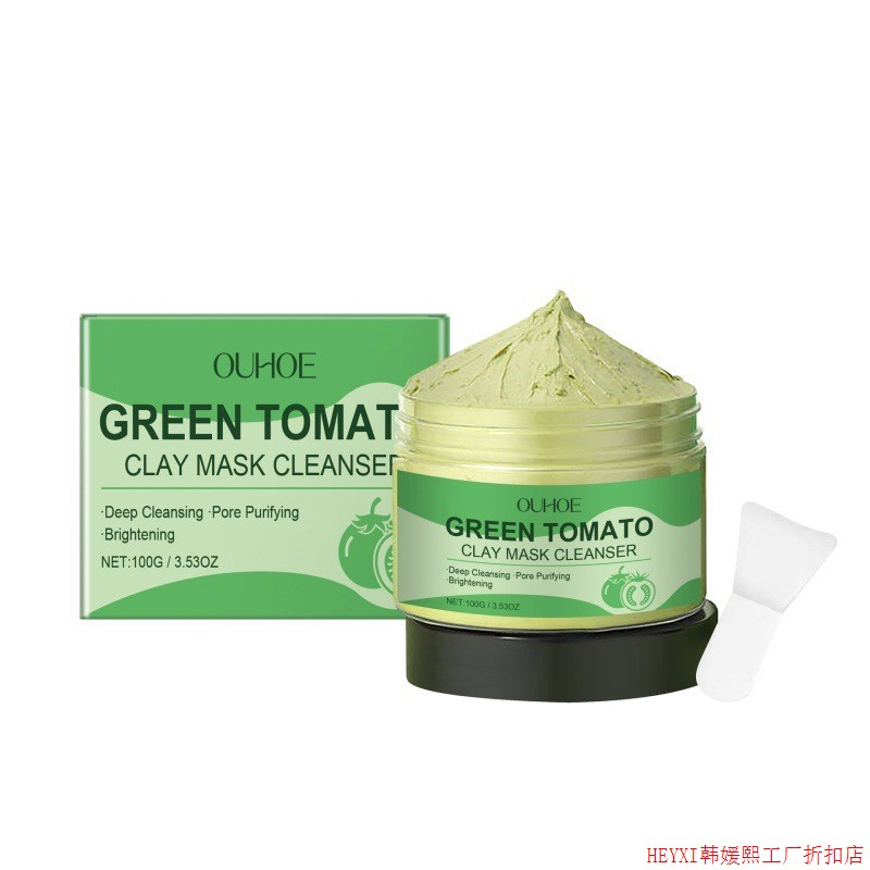 Green Tomato Clay Mask,深层清洁、控油、细化毛孔 绿番茄面膜,