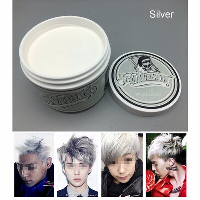 Hair wax hair dye clay color cream Disposable hair dye  Gray
