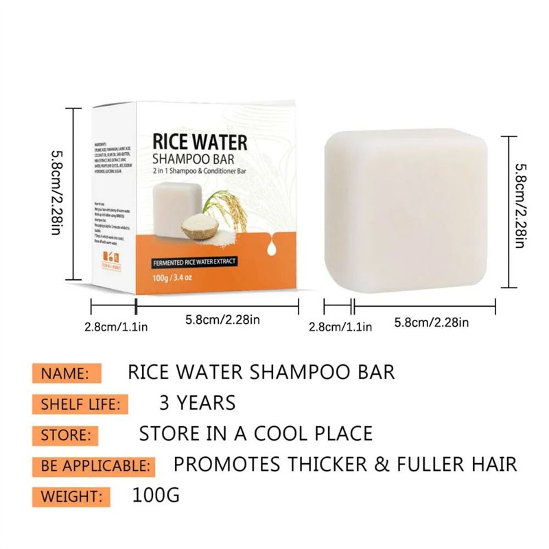 Anti Loss Clarifying Rice Water 2 In 1 Hair Growth Shampoo C