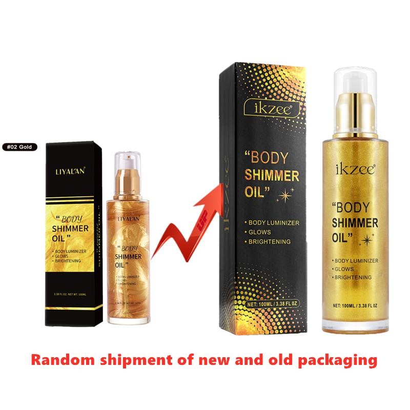 身体发光油body shimmer oil Bronzer Highlighter Liquid Waterp