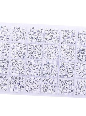 1400pcs Mixed Letter Beads for Bracelets Making Kit Acrylic