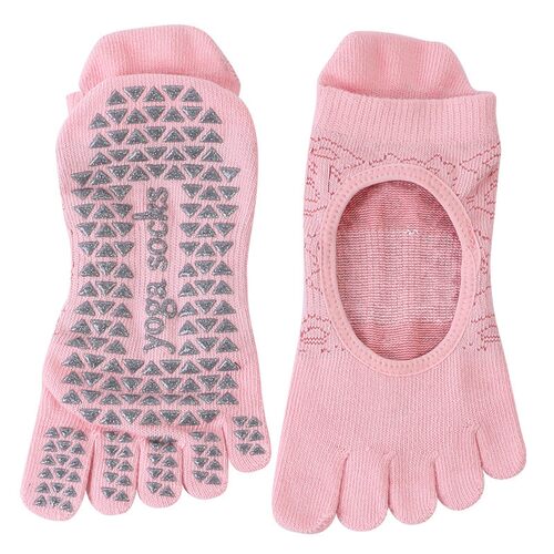 Full Toe Non-Slip Toe Socks for Pilates Barre Yoga Ballet