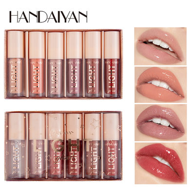 6 lip Gloss set Mirror gloss lip glaze Liquid lacquered唇彩