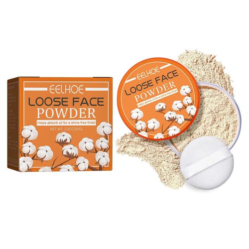 3pcs Face Loose Powder Makeup Waterproof Oil Control Natural