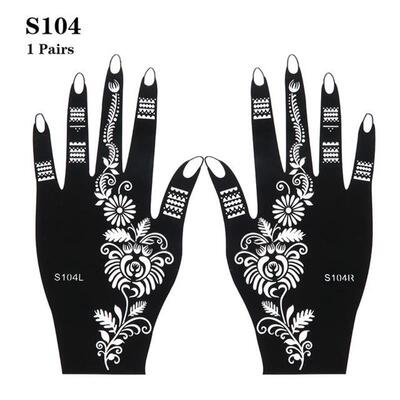 Fashion Henna Tattoo Stencil Temporary Hand Tattoos DIY Body