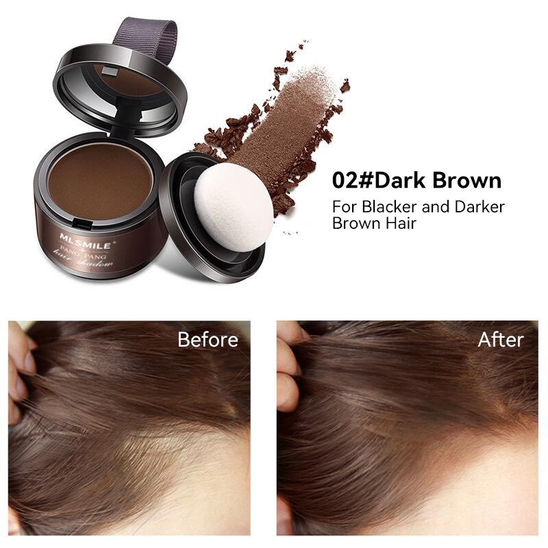Brown black hairline Bald forehead filler powder puff toner