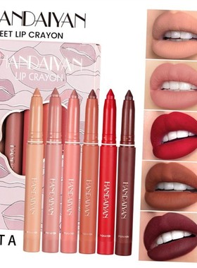 Matte Lipstick Pen Lip Liner Pencil Set Waterproof Lip Crayo