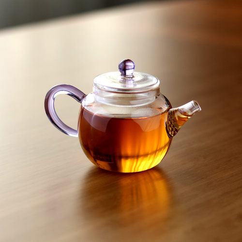 仙女风紫色茶壶小容量迷你泡茶壶