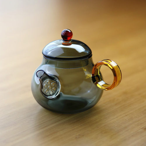 迷你侧把玻璃泡茶壶小容量花茶壶