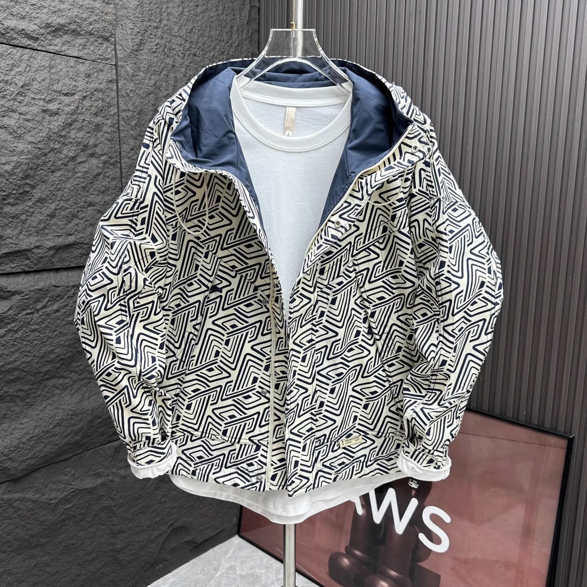 2023秋季男士工装夹克连帽外套