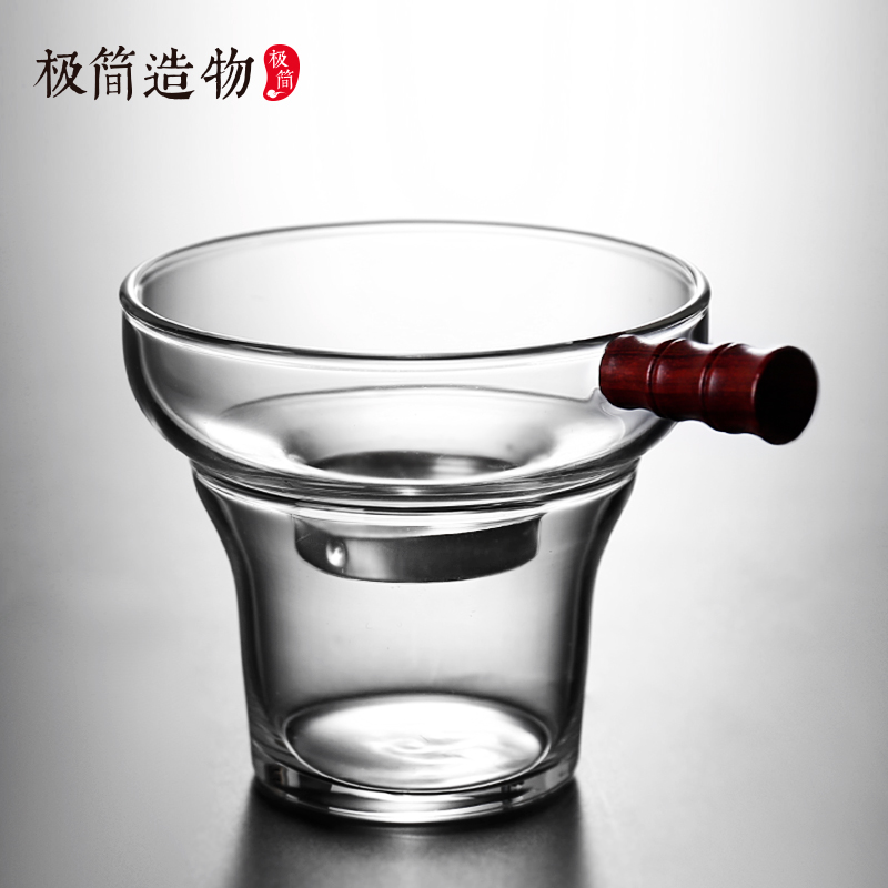 文竹玻璃茶漏茶叶过滤网泡滤茶器网公道杯茶隔滤茶器网滤茶叶茶具