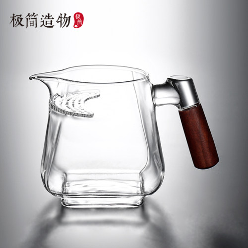天圆地方耐热玻璃月牙泡茶器