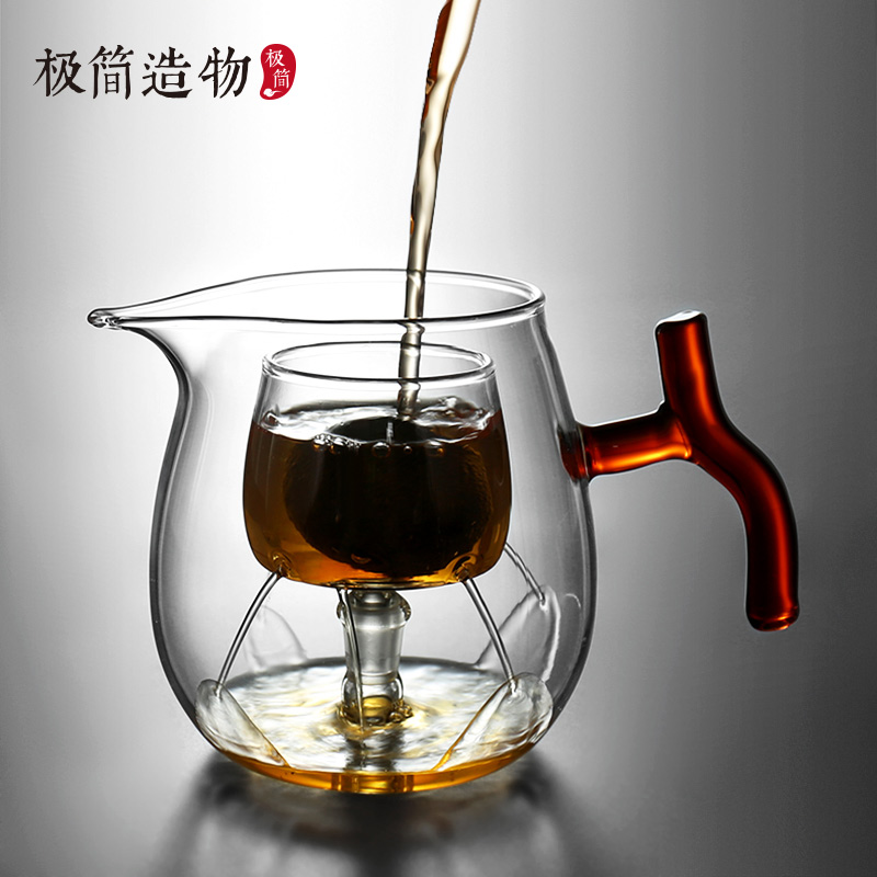 可拆卸过滤泡小青柑专用玻璃茶壶
