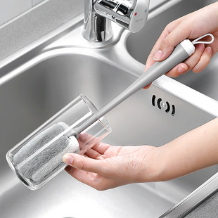 日本海绵杯刷清洁刷家用奶瓶刷长柄保温杯多功能清洁洗杯子刷茶渍